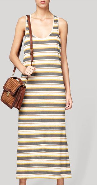  Multicolour Striped Maxi Dress 