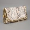 Stella Mccartney Falbo Eco Snake Bag in Beige (snake) - Lyst