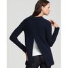 Theory Aurelius Tasmania Slit Back Sweater in Blue (dark teal) - Lyst