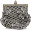 Valentino Beaded Satin Clutch in Black - Lyst