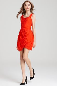 Vera Wang Lavender Dress Crinkle Chiffon Sleeveless Dress - Lyst