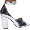 3.1 Phillip Lim Cody Open Toe Pump in Silver - Lyst