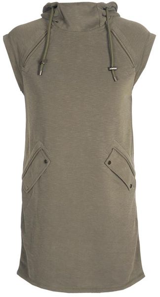 Alexander Wang Sandwashed Hooded Jersey Sweatshirt - Lyst