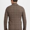 Armani Woolcotton Blazer in Brown for Men - Lyst