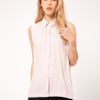 Asos Collection Asos Shirt with Dipped Back in Beige (nude) - Lyst