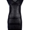 Balenciaga Perforated Dress in Black - Lyst