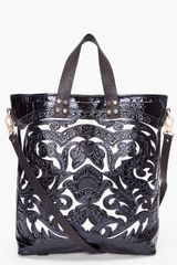 Balmain Black Marie Embossed Tote
