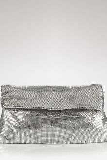BCBGMAXAZRIA Clutch Mesh Metal Foldover Clutch - Lyst