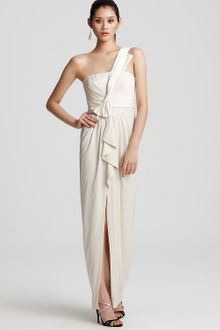 BCBGMAXAZRIA Gown One Shoulder Gown - Lyst