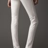 Burberry Panel Detail Skinny Trousers in White (optic white) - Lyst