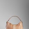 Burberry Medium Washed Leather Hobo in Beige (trench) - Lyst