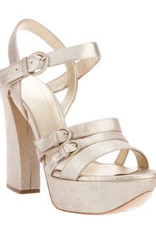 Casadei Chunky Heel Sandal - Lyst