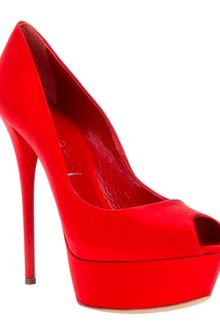 Casadei Peep Toe Pump - Lyst