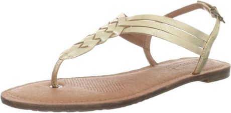 Corso Como Corso Como Womens Friendship Thong Sandal in Gold (platinum paris) - Lyst