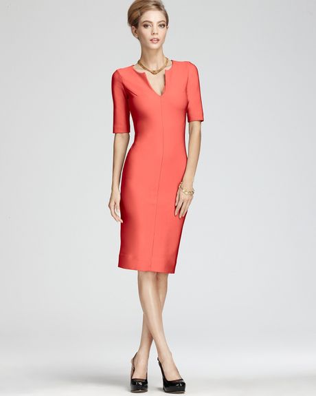 Diane Von Furstenberg Dress Aurora in Orange (bright rose) - Lyst