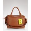 Diane Von Furstenberg Drew East West Leather Satchel in Brown (luggage) - Lyst