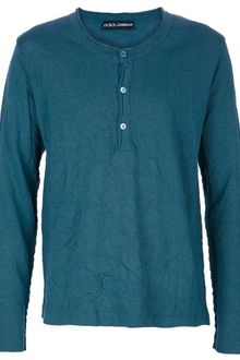 Dolce & Gabbana Henley Top - Lyst