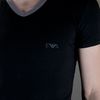Emporio Armani Vneck Tshirt in Black for Men - Lyst