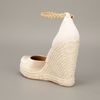 Ferragamo Wedge Sandal in Beige - Lyst
