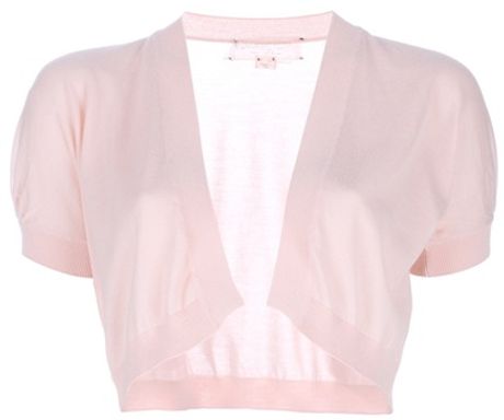 Giambattista Valli Bolero Cardigan in Pink - Lyst