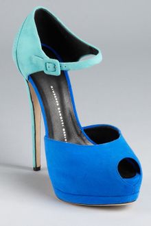 Giuseppe Zanotti Pumps Color Block Peep Toe - Lyst