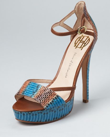 House Of Harlow Sandals Nancie High Heel in Blue - Lyst