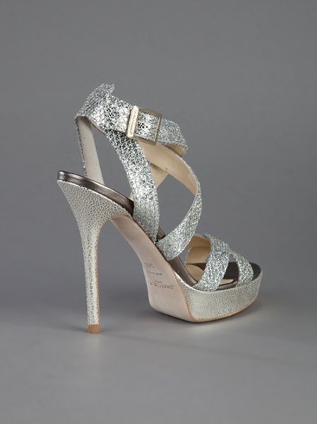 jimmy choo silver sandals sale