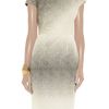 Lela Rose Jacquardeffect Silkblend Dress in Gray - Lyst