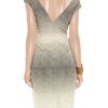 Lela Rose Jacquardeffect Silkblend Dress in Gray - Lyst