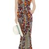 Matthew Williamson Printed Cotton Blend Jersey Maxi Dress in Multicolor (grape) - Lyst