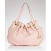Michael Kors Chain Ring Matte Python Tote  in Pink (blush) - Lyst