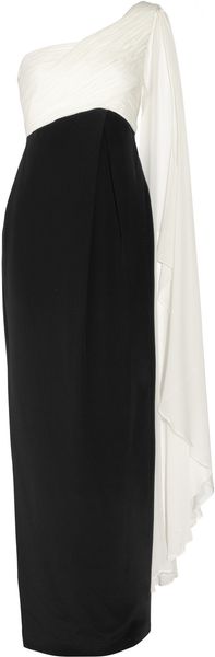 Notte By Marchesa Oneshoulder Silk Gown - Lyst