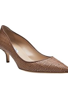 Oscar de la Renta Raffia Pump - Lyst