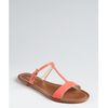 Prada Coral Patent Leather Slip On Sandals in Pink (coral) - Lyst