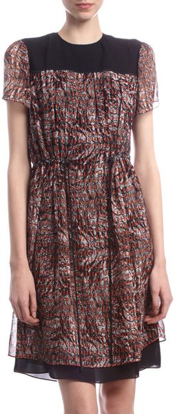 Proenza Schouler Tucked Yoke Dress in Multicolor - Lyst