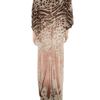 Roberto Cavalli Printed Devoré Velvet Gown in Animal (taupe) - Lyst