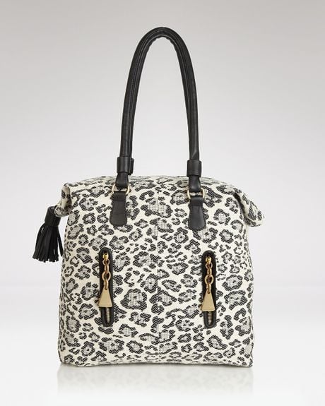 See By Chloé See By Chloé Cherry Leopard Tote in Black - Lyst