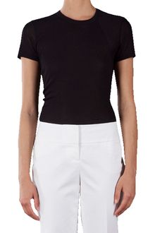 T By Alexander Wang Rayon Poly Mesh Tee in Black - Lyst