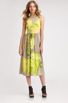 Tibi Jewel Orchid Crossback Dress - Lyst