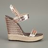 Valentino Wedge Sandal in Brown - Lyst