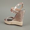 Valentino Wedge Sandal in Brown - Lyst
