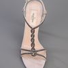 Valentino Glitter Sandal in Silver - Lyst