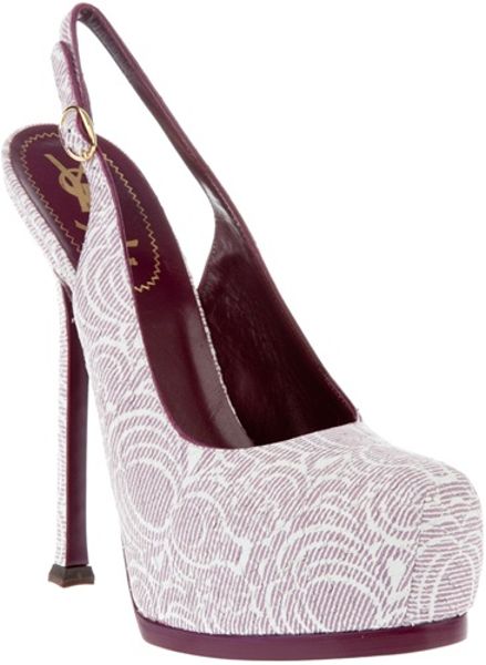 Yves Saint Laurent Tribute Slingback Pump in Purple (lilac) - Lyst