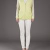 3.1 Phillip Lim Chiffon Back Cardigan in Yellow (lemonade) - Lyst