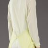 3.1 Phillip Lim Chiffon Back Cardigan in Yellow (lemonade) - Lyst