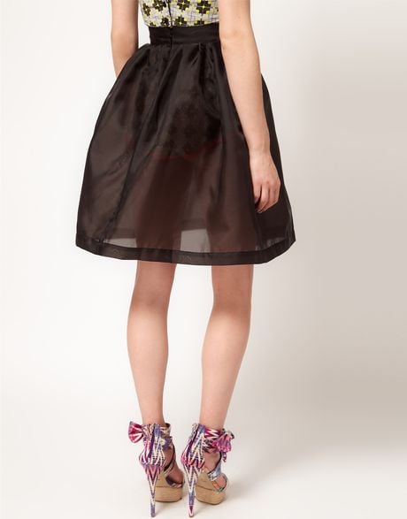 Black Organza Skirt 80