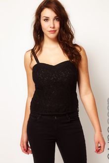 Asos Curve Exclusive Lace Top - Lyst