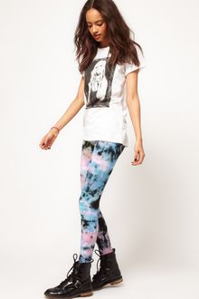 ASOS Collection Asos Legging in Layered Tie Dye Print - Lyst