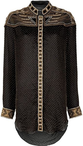 Balmain Embroidered Tunic - Lyst