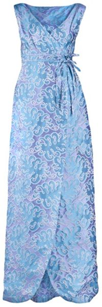 Barbara Tfank Wrap Belted Dress - Lyst